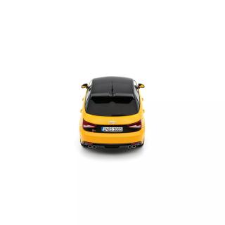 AUDI S1 SPORTBACK VEGAS YELLOW 2015 OttO mobile 1:18 Resinemodell (Türen, Motorhaube... nicht zu öffnen!)
